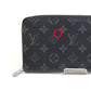 LOUIS VUITTON Long Wallet Purse M82081 Monogram Eclipse black Zippy Organizer NM