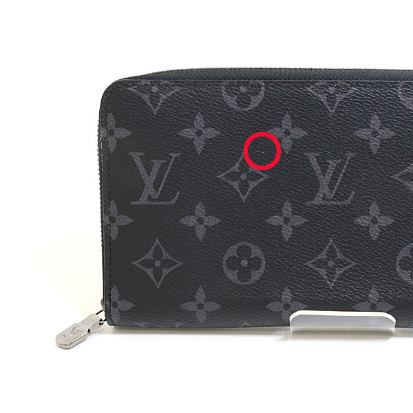 LOUIS VUITTON Long Wallet Purse M82081 Monogram Eclipse black Zippy Organizer NM