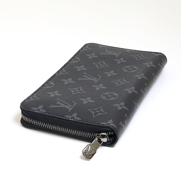 LOUIS VUITTON Long Wallet Purse M82081 Monogram Eclipse black Zippy Organizer NM