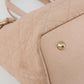 Christian Dior Cannage Panarea Hand Bag Coated Canvas Pink