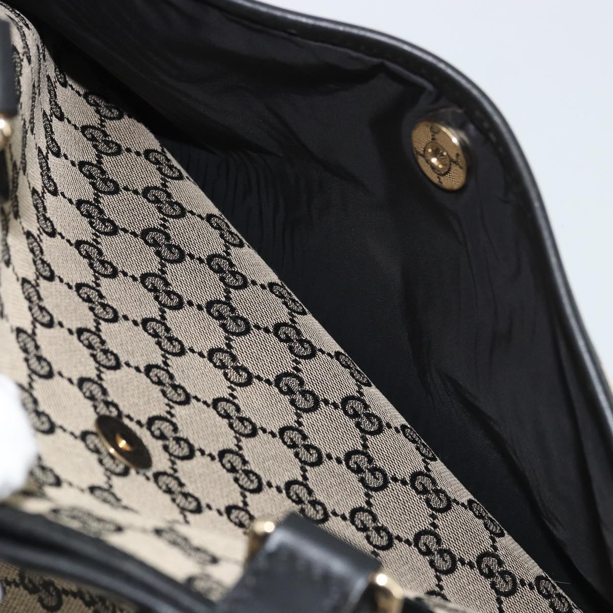 GUCCI GG Canvas Hand Bag Black