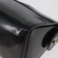 FENDI Hand Bag Leather Black Gold