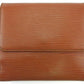 LOUIS VUITTON Bifold Wallet Brown Martier stamp