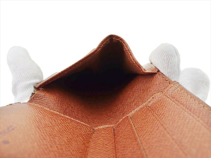 LOUIS VUITTON Bill Compartment M60883 Brown x beige Porto Bie · 10 cult Credit