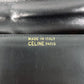 CELINE Shoulder Bag leather black Carriage Metal