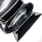 CELINE Shoulder Bag leather black Carriage Metal