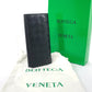 BOTTEGAVENETA Bill Compartment leather black INTRECCIATO mens Used Authentic