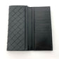 BOTTEGAVENETA Bill Compartment leather black INTRECCIATO mens Used Authentic