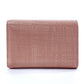 LOEWE Tri-fold wallet leather pink linen Compact wallet