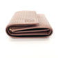 LOEWE Tri-fold wallet leather pink linen Compact wallet