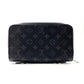 LOUIS VUITTON Long Wallet Purse M61698 Monogram Eclipse black Zippy XL mens Used Authentic