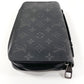 LOUIS VUITTON Long Wallet Purse M61698 Monogram Eclipse black Zippy XL mens Used Authentic