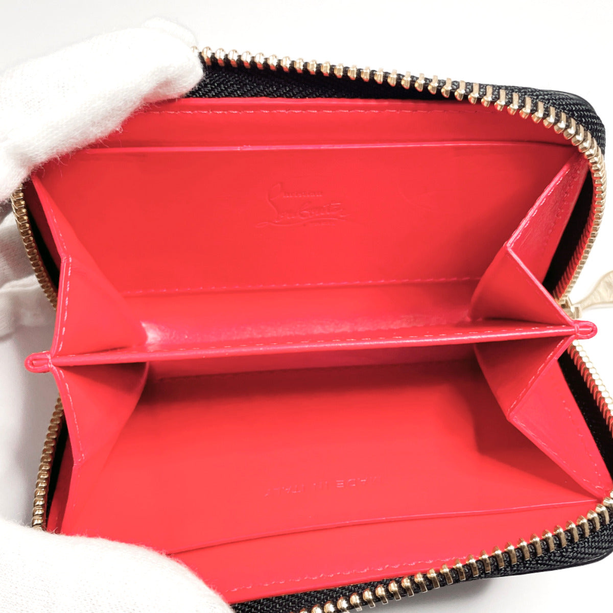 Christian Louboutin Coin case 1175148 leather black Studs