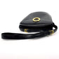 CELINE Shoulder Bag leather black vintage Circle logo
