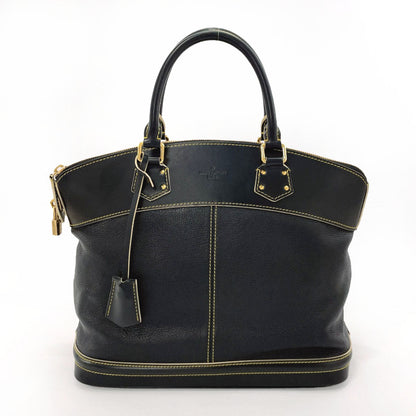 LOUIS VUITTON Handbag M91875 leather black Suhari Lockit MM
