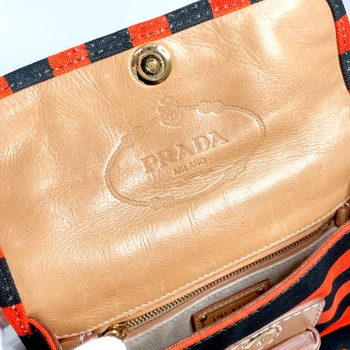 PRADA Shoulder Bag BT0785 canvas black