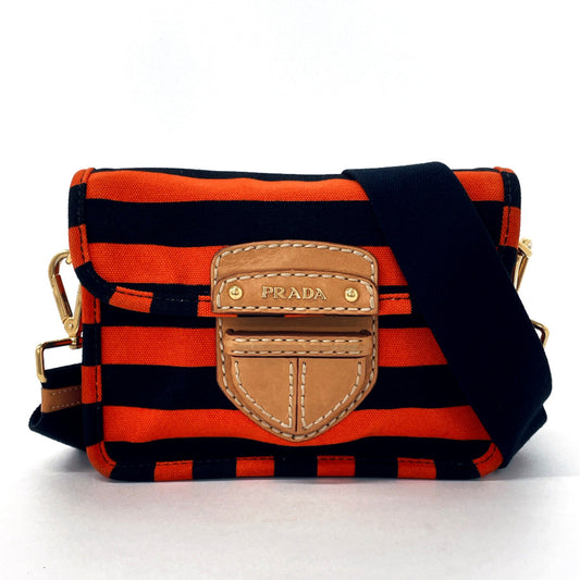 PRADA Shoulder Bag BT0785 canvas black