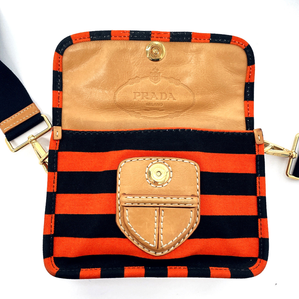 PRADA Shoulder Bag BT0785 canvas black