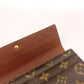 LOUIS VUITTON Long Wallet Purse M61734 Monogram canvas Brown Portefeuille Sarah