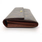 LOUIS VUITTON Long Wallet Purse M61734 Monogram canvas Brown Portefeuille Sarah