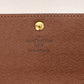 LOUIS VUITTON Long Wallet Purse M61734 Monogram canvas Brown Portefeuille Sarah