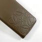 LOEWE Long Wallet Purse leather Brown anagram mens Used Authentic
