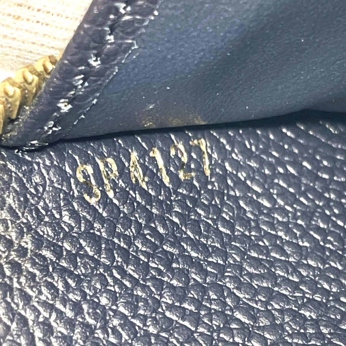 LOUIS VUITTON Long Wallet Purse M62121 Monogram Ann Platt Navy Zippy wallet Women Used Authentic