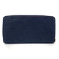 LOUIS VUITTON Long Wallet Purse M62121 Monogram Ann Platt Navy Zippy wallet Women Used Authentic