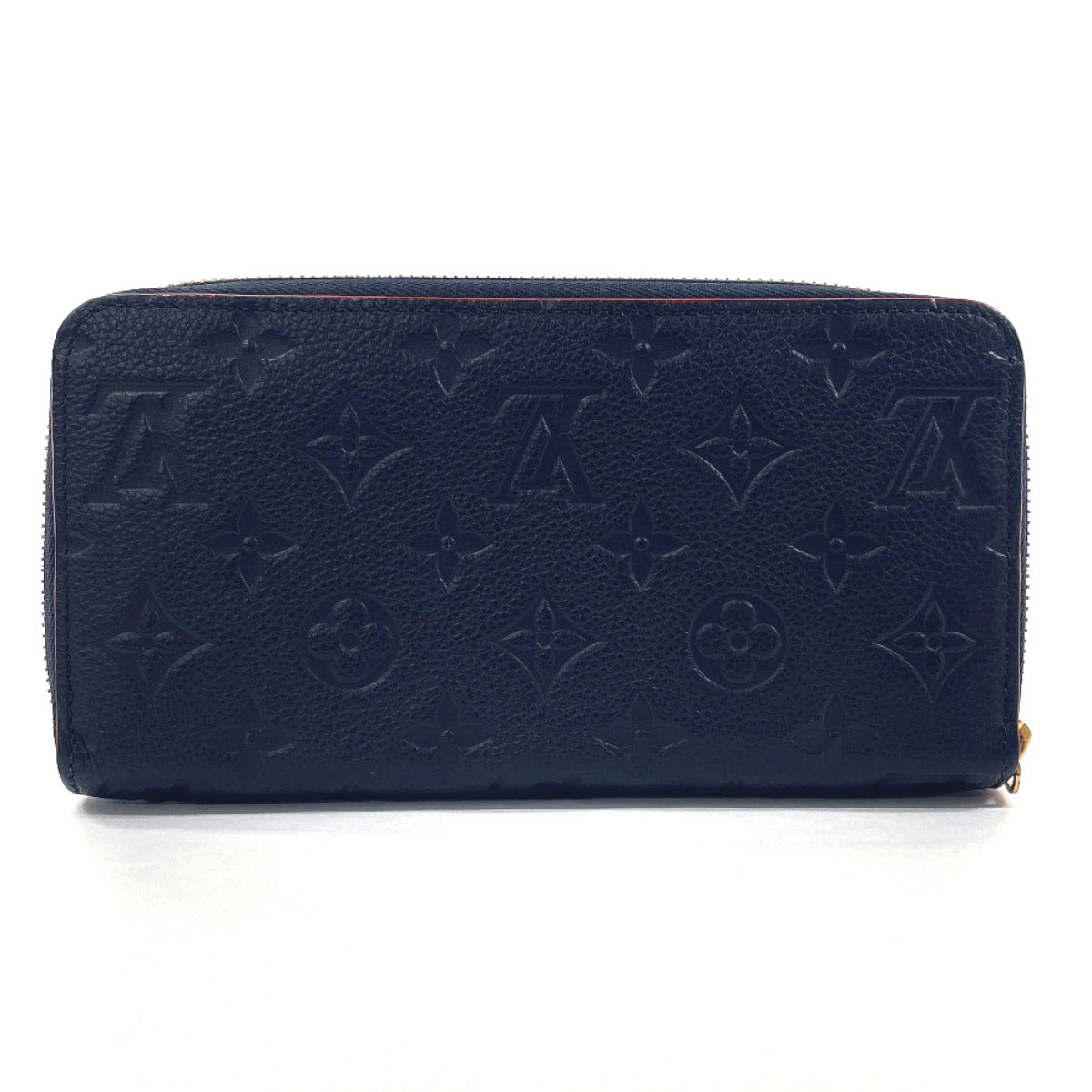 LOUIS VUITTON Long Wallet Purse M62121 Monogram Ann Platt Navy Zippy wallet Women Used Authentic