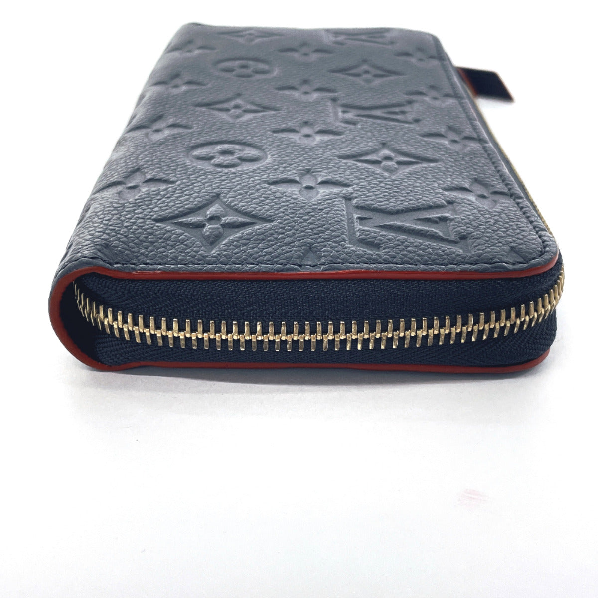 LOUIS VUITTON Long Wallet Purse M62121 Monogram Ann Platt Navy Zippy wallet Women Used Authentic