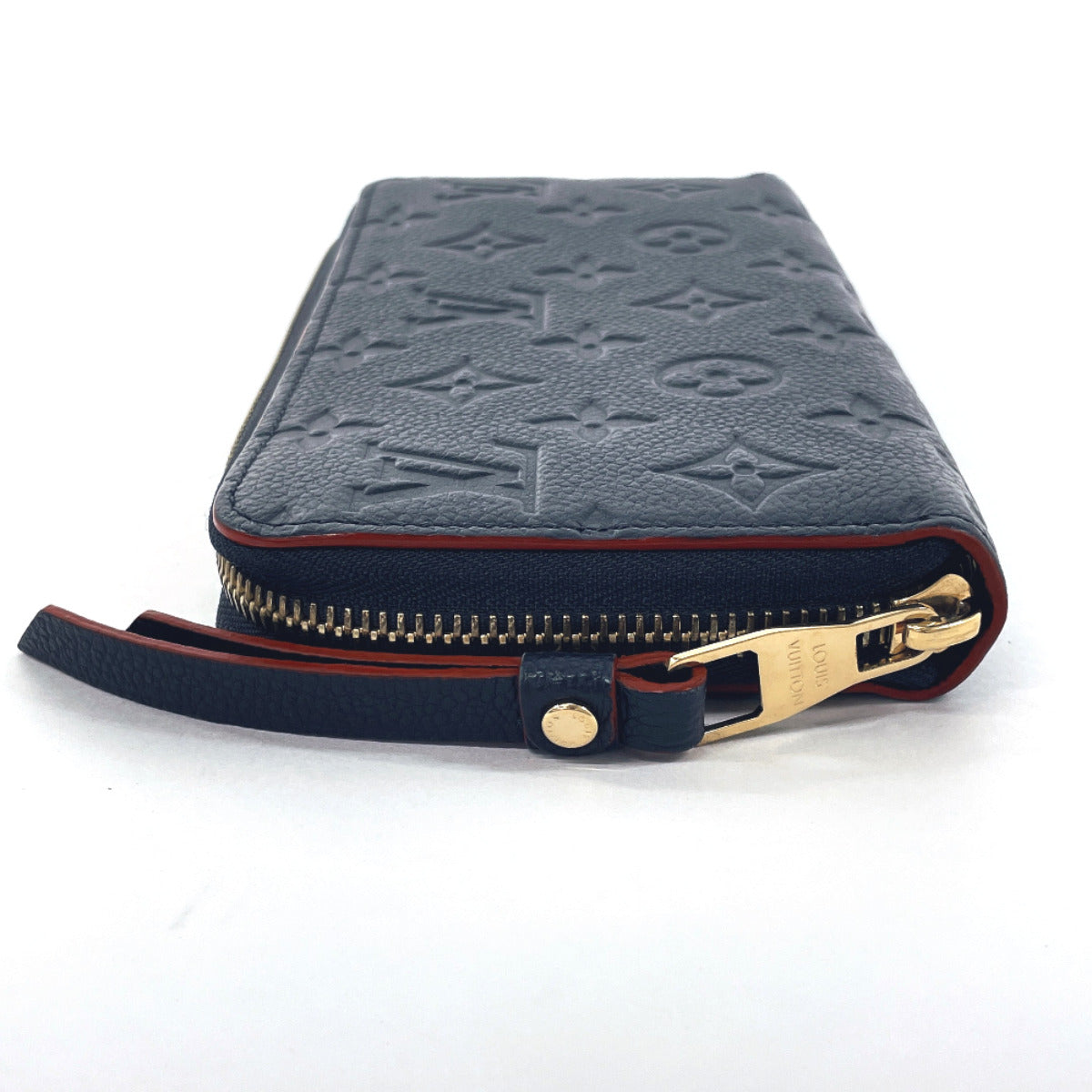 LOUIS VUITTON Long Wallet Purse M62121 Monogram Ann Platt Navy Zippy wallet Women Used Authentic