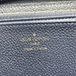 LOUIS VUITTON Long Wallet Purse M62121 Monogram Ann Platt Navy Zippy wallet Women Used Authentic