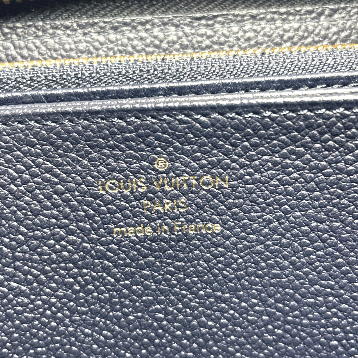 LOUIS VUITTON Long Wallet Purse M62121 Monogram Ann Platt Navy Zippy wallet Women Used Authentic