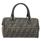 FENDI Zucca Canvas Boston Bag PVC Brown Black
