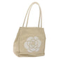 CHANEL Camelia Two Way Shoulder Bag Leather Ivory CC