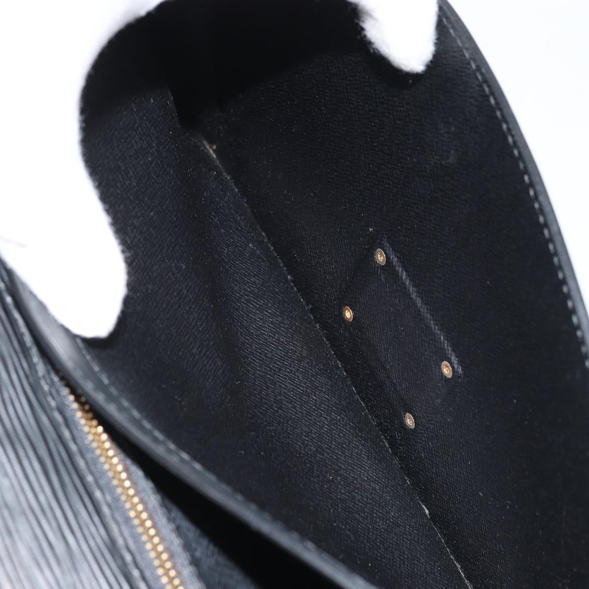 LOUIS VUITTON Dragonne Clutch Bag Epi Series Black Noir