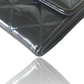 CHANEL PATENT MATELASSE QUILTED WALLET