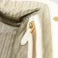 PRADA Hand Bag Vitello Daino Leather White Gold