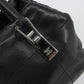 CHANEL Handbag Caviar Skin Black Silver CC