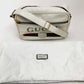 GUCCI Shoulder Bag 523589 leather white Logo print Women Used Authentic