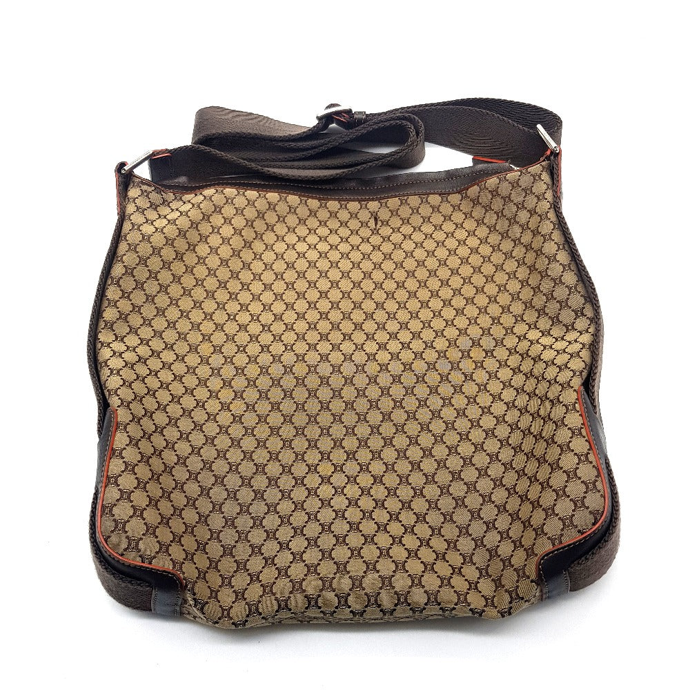 CELINE Shoulder Bag Canvas / leather Brown type Macadam all over pattern Shoulder Bag unisex(Unisex) Used Authentic