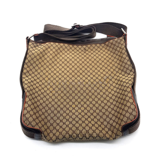 CELINE Shoulder Bag Canvas / leather Brown type Macadam all over pattern Shoulder Bag unisex(Unisex) Used Authentic