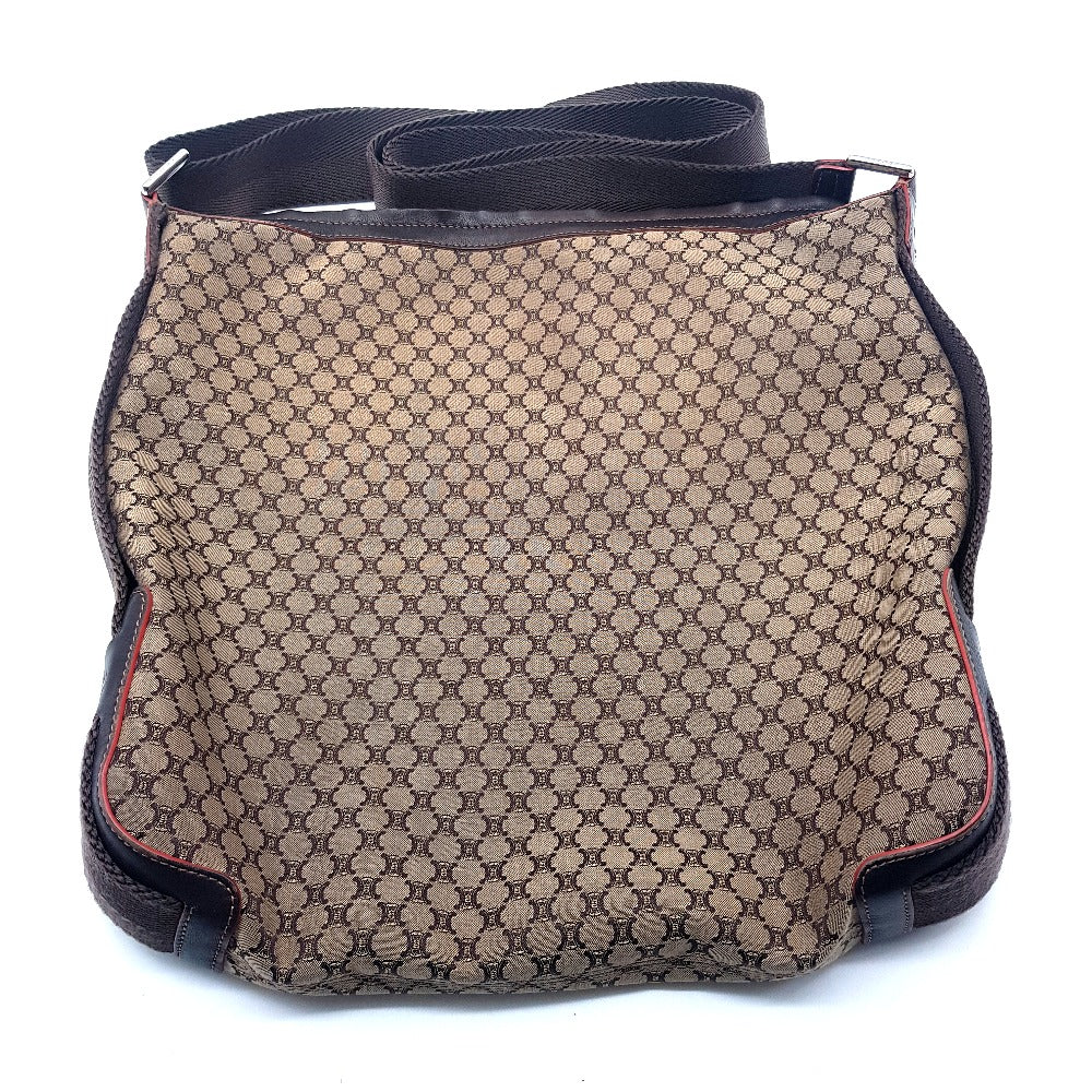 CELINE Shoulder Bag Canvas / leather Brown type Macadam all over pattern Shoulder Bag unisex(Unisex) Used Authentic