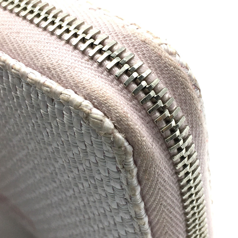 CHANEL Long Wallet Purse Tweed, Leather Pink type Cruise line Deauville Women Used Authentic