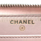 CHANEL Long Wallet Purse Tweed, Leather Pink type Cruise line Deauville Women Used Authentic