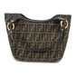 FENDI Tote Bag 8BH156 Canvas / leather Brown typex Gold Metal Zucca logo Logo charm Women Used Authentic