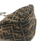 FENDI Tote Bag 8BH156 Canvas / leather Brown typex Gold Metal Zucca logo Logo charm Women Used Authentic