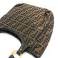 FENDI Tote Bag 8BH156 Canvas / leather Brown typex Gold Metal Zucca logo Logo charm Women Used Authentic