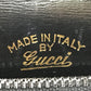 GUCCI Shoulder Bag leather black GGMetal Old Gucci Women Used Authentic