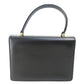 GUCCI Handbag leather Brown x Gold Metal Old Gucci accordion Women Used Authentic
